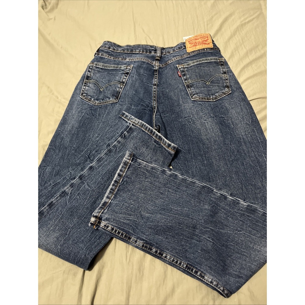 Levis 514 Jeans Mens 30x30 Blue Medium Wash Straight Leg Denim Regular Fit